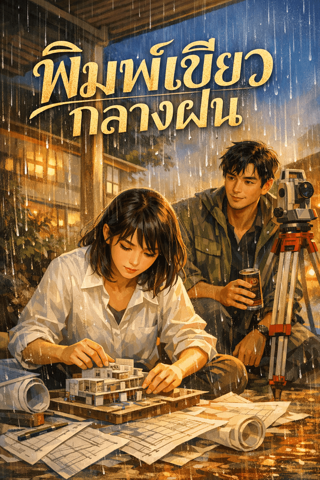 พิมพ์เขียวกลางฝน